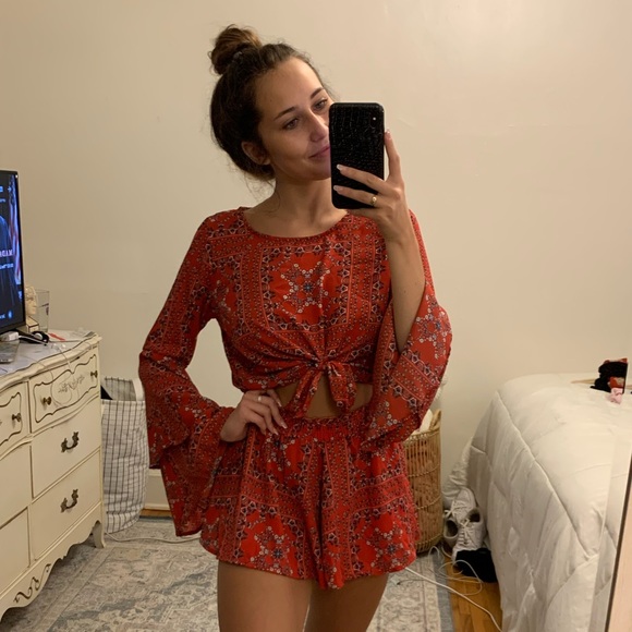 ALTAR’D STATE red two-piece set! - Picture 3 of 4